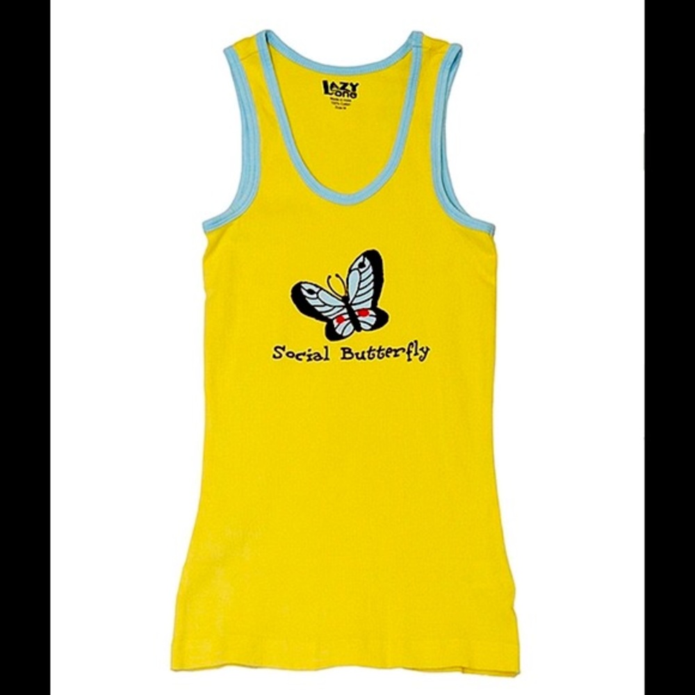 🆕🌼"SOCIAL BUTTERFLY" TANK TOP🌼